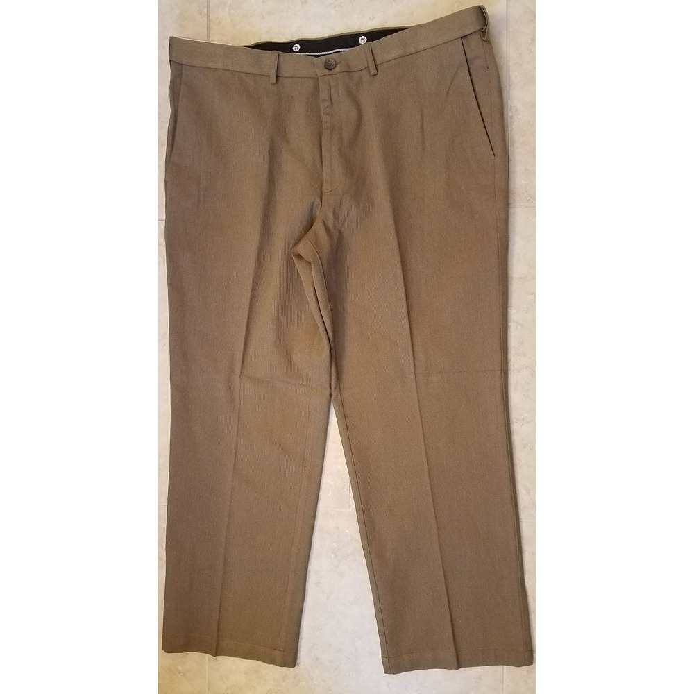 Haggar Pants Men 42 X 30 Premium Stretch Bedford Cord‎ Classic Casual NEW